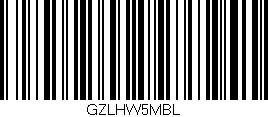 Código de barras (EAN, GTIN, SKU, ISBN): 'GZLHW5MBL'