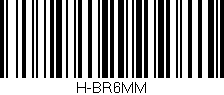 Código de barras (EAN, GTIN, SKU, ISBN): 'H-BR6MM'