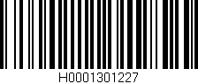 Código de barras (EAN, GTIN, SKU, ISBN): 'H0001301227'