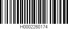 Código de barras (EAN, GTIN, SKU, ISBN): 'H0002260174'