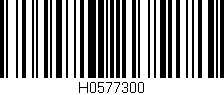Código de barras (EAN, GTIN, SKU, ISBN): 'H0577300'
