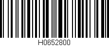 Código de barras (EAN, GTIN, SKU, ISBN): 'H0652800'