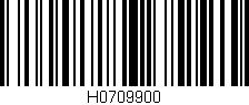 Código de barras (EAN, GTIN, SKU, ISBN): 'H0709900'