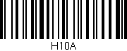 Código de barras (EAN, GTIN, SKU, ISBN): 'H10A'