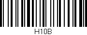 Código de barras (EAN, GTIN, SKU, ISBN): 'H10B'