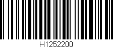 Código de barras (EAN, GTIN, SKU, ISBN): 'H1252200'