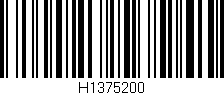 Código de barras (EAN, GTIN, SKU, ISBN): 'H1375200'