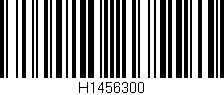 Código de barras (EAN, GTIN, SKU, ISBN): 'H1456300'