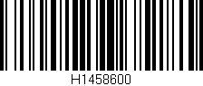 Código de barras (EAN, GTIN, SKU, ISBN): 'H1458600'
