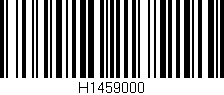 Código de barras (EAN, GTIN, SKU, ISBN): 'H1459000'