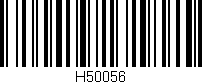Código de barras (EAN, GTIN, SKU, ISBN): 'H50056'
