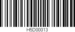 Código de barras (EAN, GTIN, SKU, ISBN): 'H5D00013'