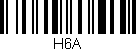 Código de barras (EAN, GTIN, SKU, ISBN): 'H6A'