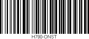 Código de barras (EAN, GTIN, SKU, ISBN): 'H790-ONST'