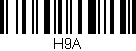 Código de barras (EAN, GTIN, SKU, ISBN): 'H9A'