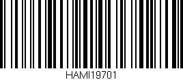 Código de barras (EAN, GTIN, SKU, ISBN): 'HAMI19701'