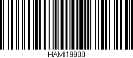 Código de barras (EAN, GTIN, SKU, ISBN): 'HAMI19900'