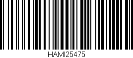 Código de barras (EAN, GTIN, SKU, ISBN): 'HAMI25475'