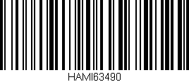 Código de barras (EAN, GTIN, SKU, ISBN): 'HAMI63490'
