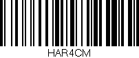 Código de barras (EAN, GTIN, SKU, ISBN): 'HAR4CM'