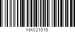 Código de barras (EAN, GTIN, SKU, ISBN): 'HAS21018'