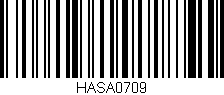 Código de barras (EAN, GTIN, SKU, ISBN): 'HASA0709'