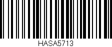 Código de barras (EAN, GTIN, SKU, ISBN): 'HASA5713'
