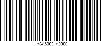 Código de barras (EAN, GTIN, SKU, ISBN): 'HASA6683/A9888'