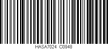 Código de barras (EAN, GTIN, SKU, ISBN): 'HASA7024/C0948'