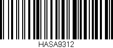 Código de barras (EAN, GTIN, SKU, ISBN): 'HASA9312'