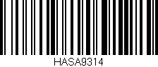 Código de barras (EAN, GTIN, SKU, ISBN): 'HASA9314'