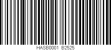 Código de barras (EAN, GTIN, SKU, ISBN): 'HASB0001/B2525'