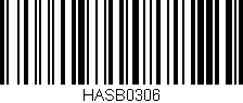 Código de barras (EAN, GTIN, SKU, ISBN): 'HASB0306'