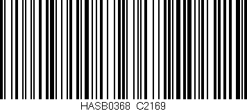 Código de barras (EAN, GTIN, SKU, ISBN): 'HASB0368/C2169'