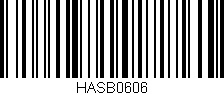 Código de barras (EAN, GTIN, SKU, ISBN): 'HASB0606'
