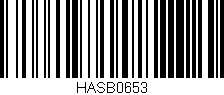 Código de barras (EAN, GTIN, SKU, ISBN): 'HASB0653'