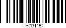 Código de barras (EAN, GTIN, SKU, ISBN): 'HASB1157'