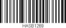 Código de barras (EAN, GTIN, SKU, ISBN): 'HASB1269'