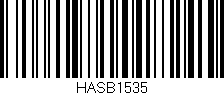Código de barras (EAN, GTIN, SKU, ISBN): 'HASB1535'