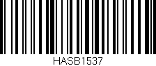 Código de barras (EAN, GTIN, SKU, ISBN): 'HASB1537'
