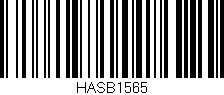 Código de barras (EAN, GTIN, SKU, ISBN): 'HASB1565'