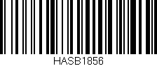 Código de barras (EAN, GTIN, SKU, ISBN): 'HASB1856'
