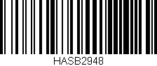 Código de barras (EAN, GTIN, SKU, ISBN): 'HASB2948'