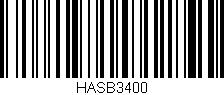 Código de barras (EAN, GTIN, SKU, ISBN): 'HASB3400'