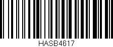 Código de barras (EAN, GTIN, SKU, ISBN): 'HASB4617'