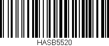Código de barras (EAN, GTIN, SKU, ISBN): 'HASB5520'