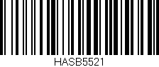 Código de barras (EAN, GTIN, SKU, ISBN): 'HASB5521'