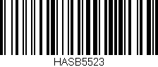 Código de barras (EAN, GTIN, SKU, ISBN): 'HASB5523'