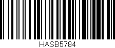 Código de barras (EAN, GTIN, SKU, ISBN): 'HASB5784'