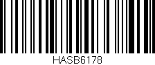 Código de barras (EAN, GTIN, SKU, ISBN): 'HASB6178'